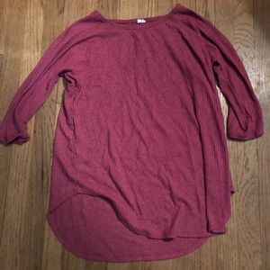 Anthropologie waffle shirt